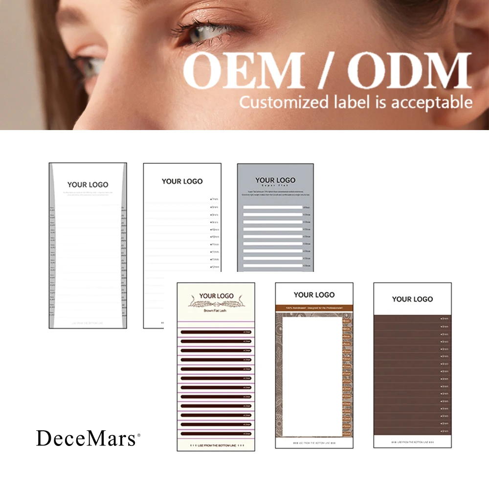 DeceMars Private label or Logo Eyelash Extension ODM and OEM