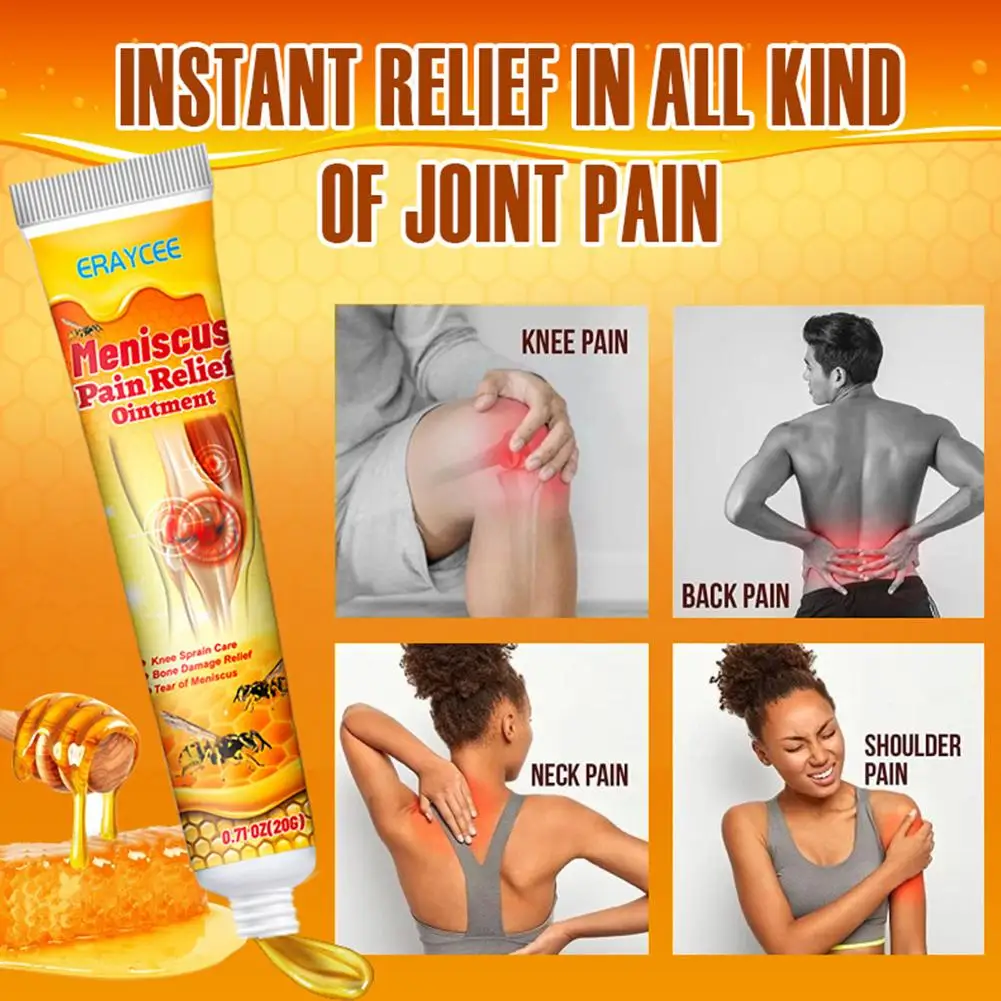 New Bee Analgesic Cream Knee Synovial Meniscus Pain Relief Ointment Arthritis Joint Muscle Ache Care Plaster