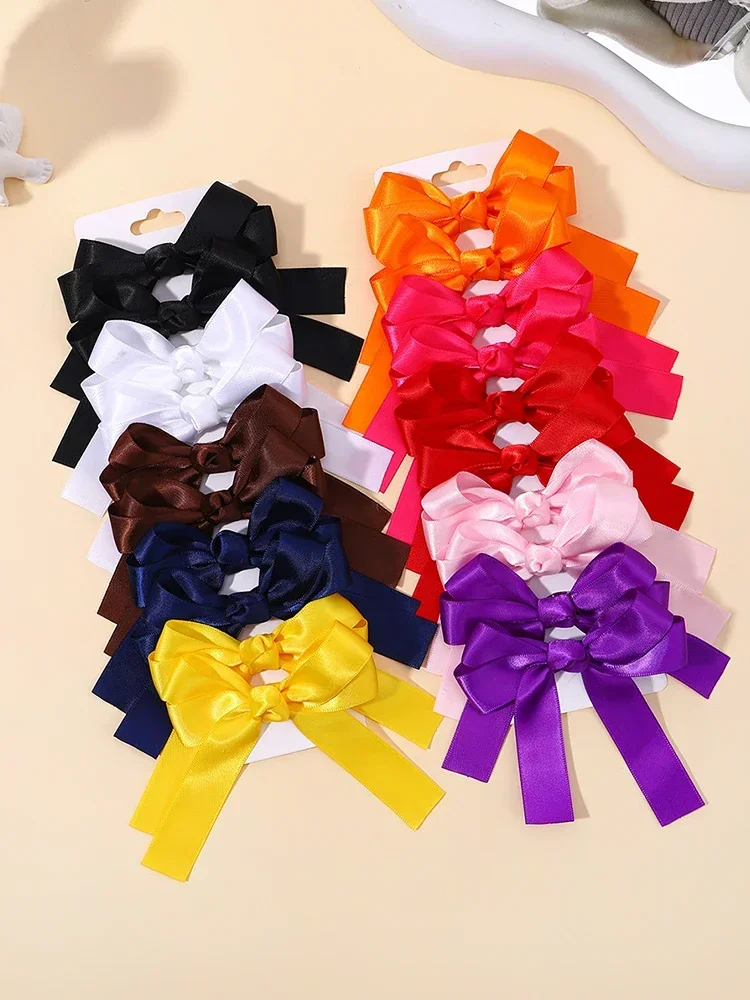 Pinces à cheveux Cheer Up Bowvétérans t pour filles, épingles à cheveux avec nœuds de ruban, pince à cheveux pour enfants, accessoires de cheveux de boutique, document solide, vente en gros, 2 pièces