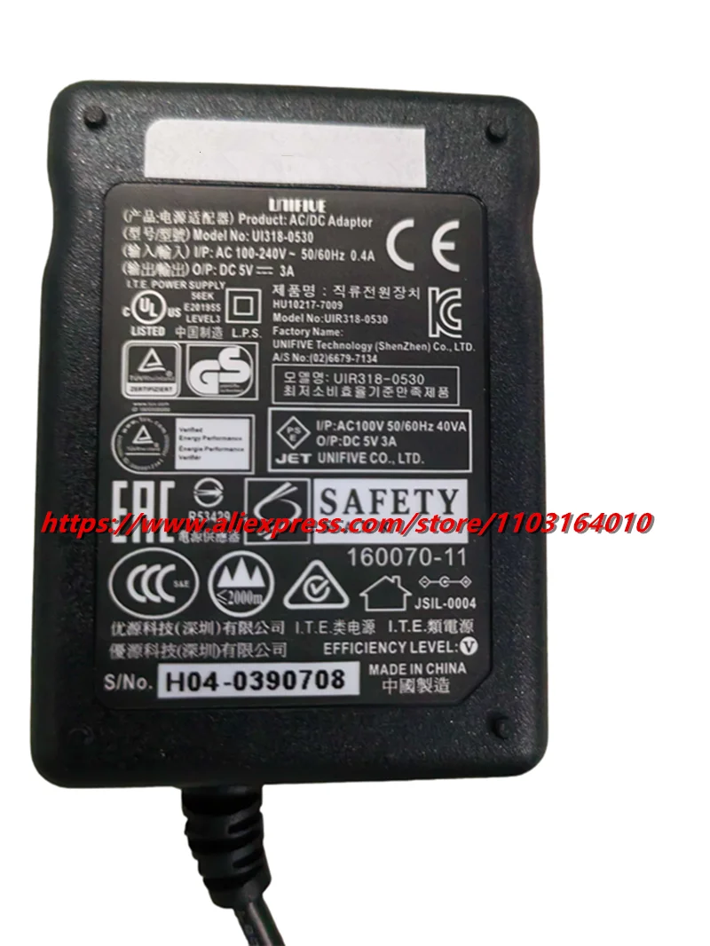 Original U1318-0530 5V 3A 15W AC Adapter Adaptor Charger for Unifive Pioneer DDJ-SX2 SX3 RX DJM250 Power Supply Genuine