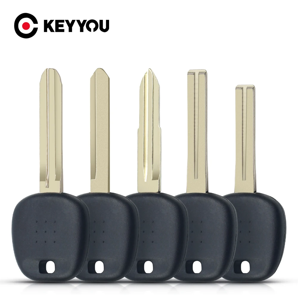 

KEYYOU 10X Transponder Blank Key Shell For Toyota Rav4 Prado Corlla Camry Reiz Highlander Yaris Corolla With TOY43 Blade