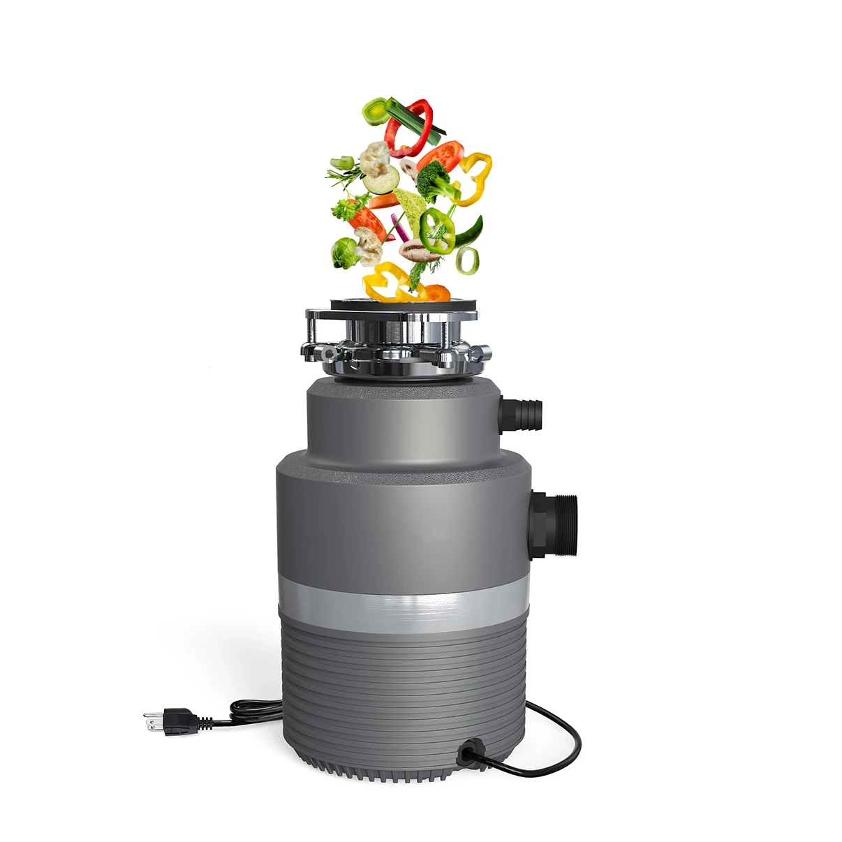 Household 1HP Kitchen Sink Food Waste Disposer Garbage Disposal Machine for Food Shredder