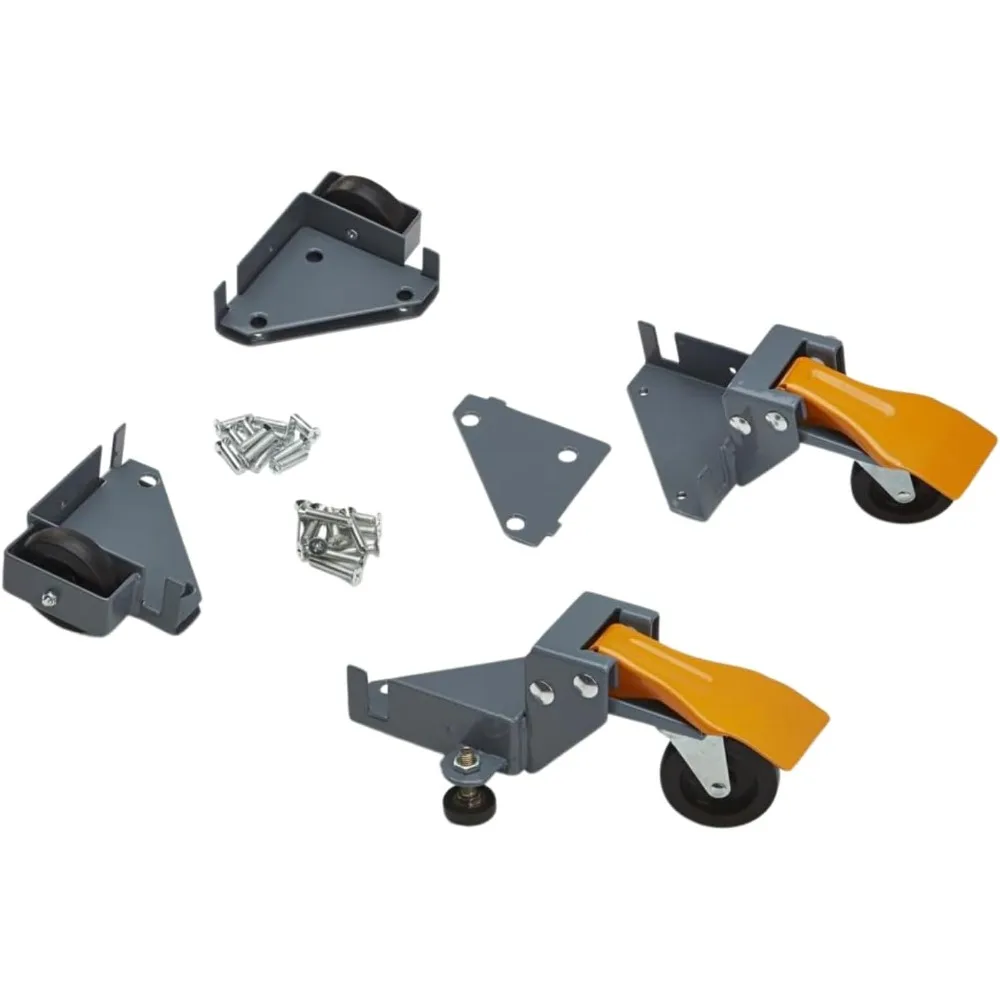 Heavy-Duty Universal Adjustable Rolling Base Kit for Customizable Dolly and Roller Frame