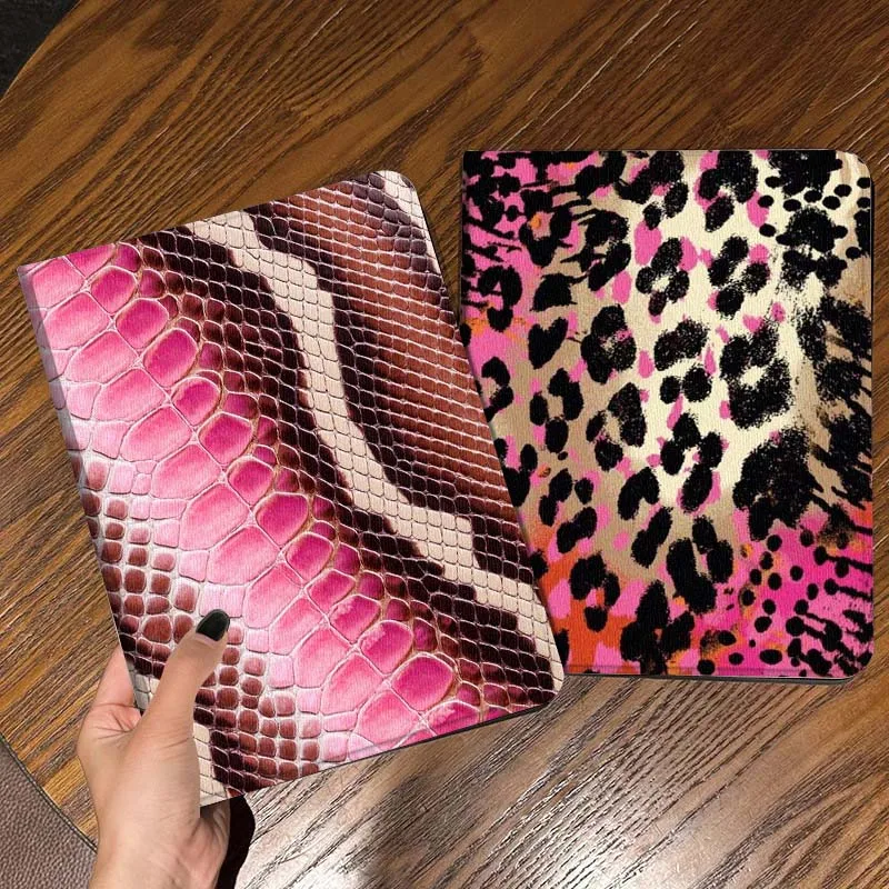 

Pink Snake Skin Pattern Gift Tablet Case For Samsung Galaxy Tab S7 S8 S9 S10 FE Lite