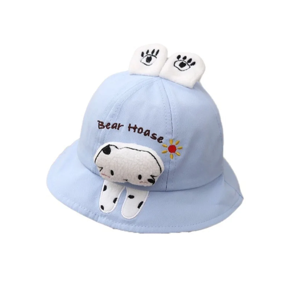 

Korean Style Baby Bucket Hat UV Protection Sun Protection Children Sun Hat Bucket Hat Cartoon Animal Kids Sunshade Cap