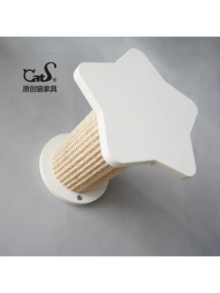 

Solid Wood Sisal Cat Scratching Post Cat Jumping Post Cat Scratching Board Safe And Stable Cat Furniture