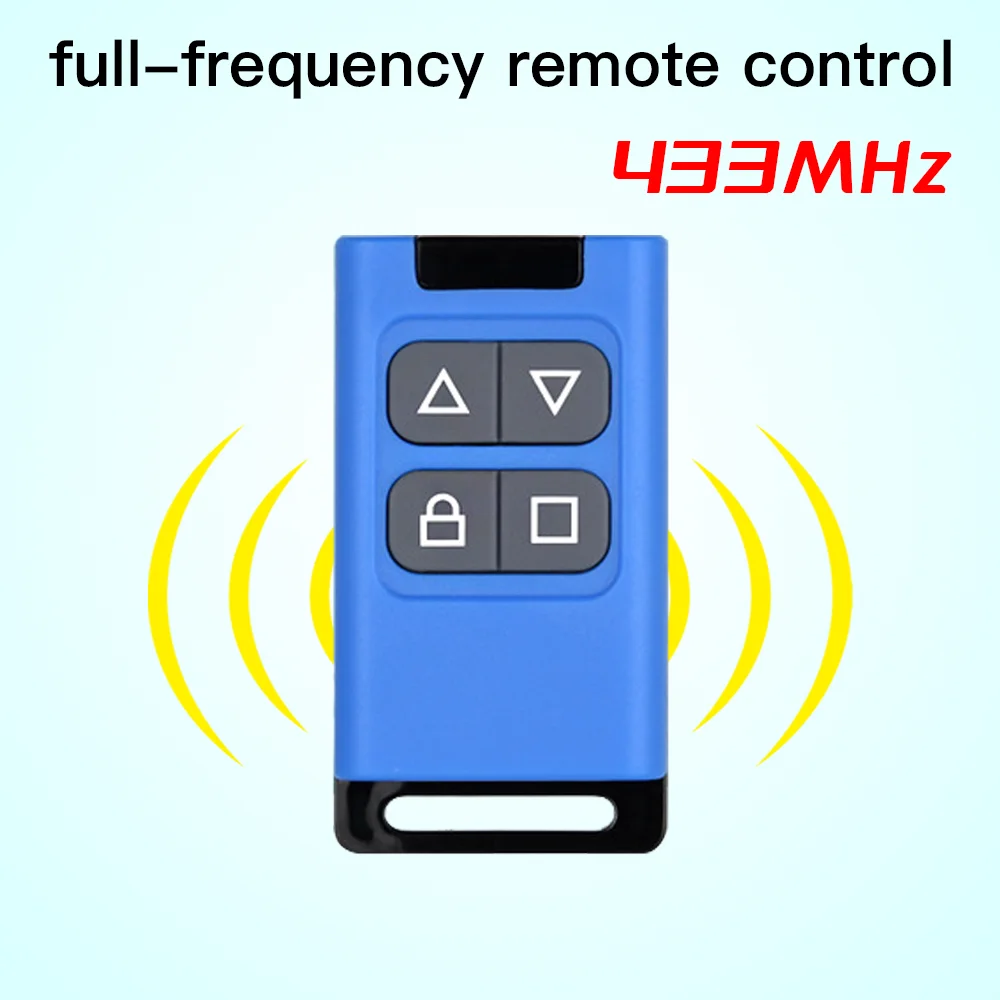 Télécommande de porte de garage - Type universel - 433 MHz - Télécommande de garage - Télécommande sans fil à quatre touches