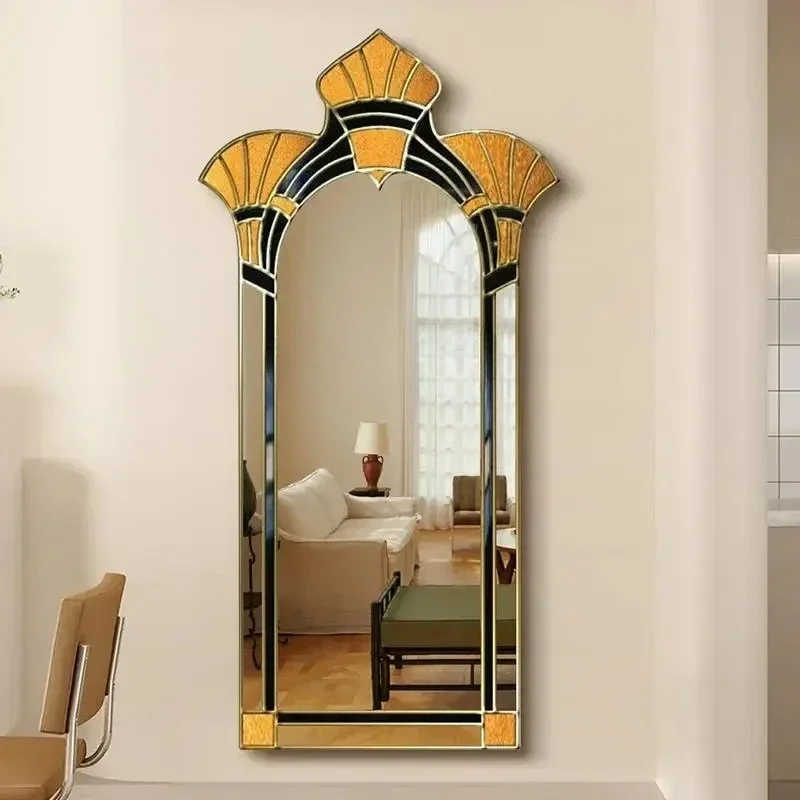 

Yy Французское туалетное зеркало, домашнее американское зеркало в стиле ретро, настенный подвесной светильник, роскошное напольное зеркало в европейском стиле для спальни