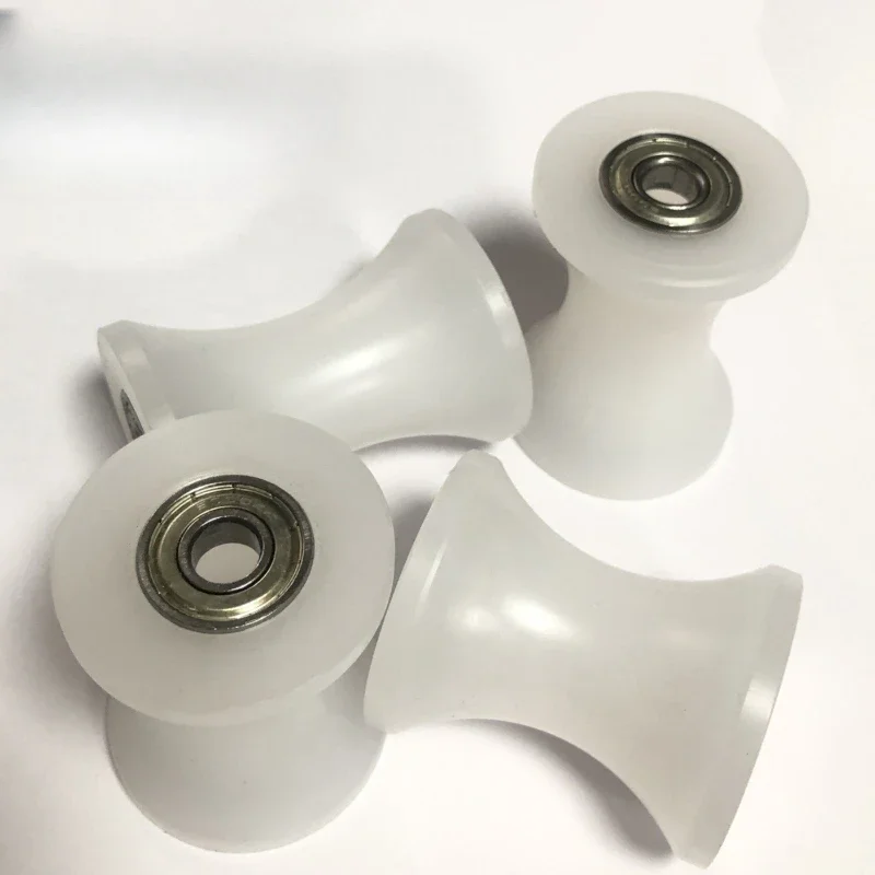 1pc Nylon Bearing Pulley U-shaped Nylon Pulley Suitable for Round Pipes Guide Wheel Household Hardware Accessories Door Rollers