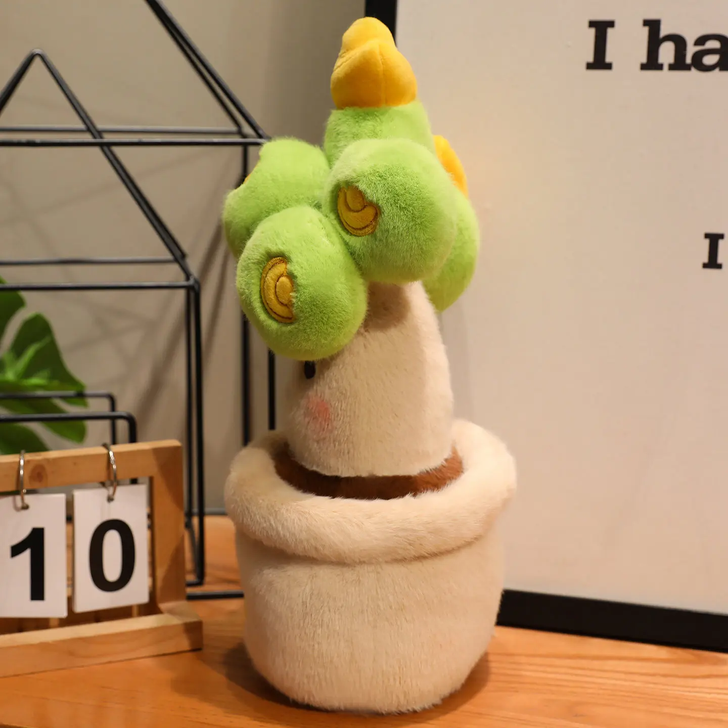 35-40cm New Money Tree Potted Plant Plush Toy Beautiful Potted Plant Decor Stuffed Dolls Money Tree Potted Plant Plush Ornament