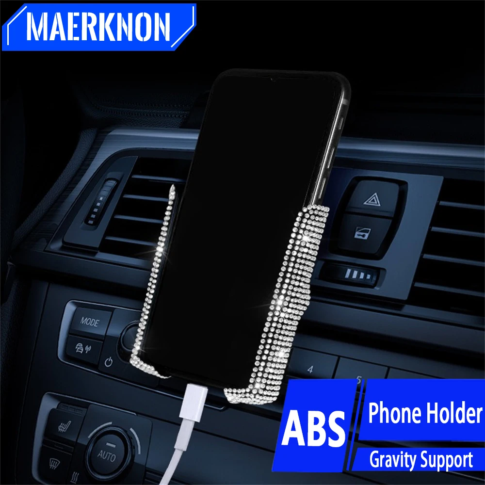 Car Air Vent Clip Phone Holder Universal GPS Stand Gravity Support Mount For iPhone Samsung Xiaomi Huawei Car Smartphone Holder