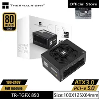 Fuente de alimentación de caja de computadora Thermalright TR-TGFX850, módulo completo de medalla de oro SFX, compatible con ATX3.0 /pcie5.0 (850 /750W)
