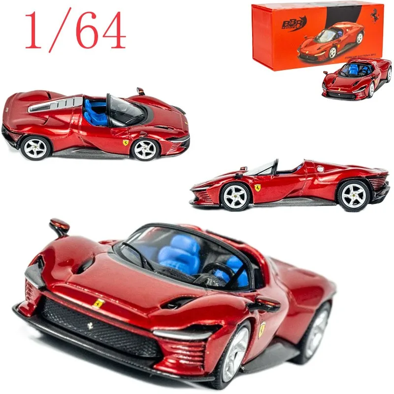 

BBR Diecast 1/64 Scale Ferrari Daytona SP3 Rosso Imola Alloy Car Model Toys for Boys Gift