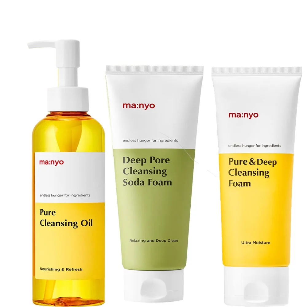 ma:nyo pure cleansing oil Korean cleanser to remove blackheads with argan oil daily makeup removal Korean skin care products