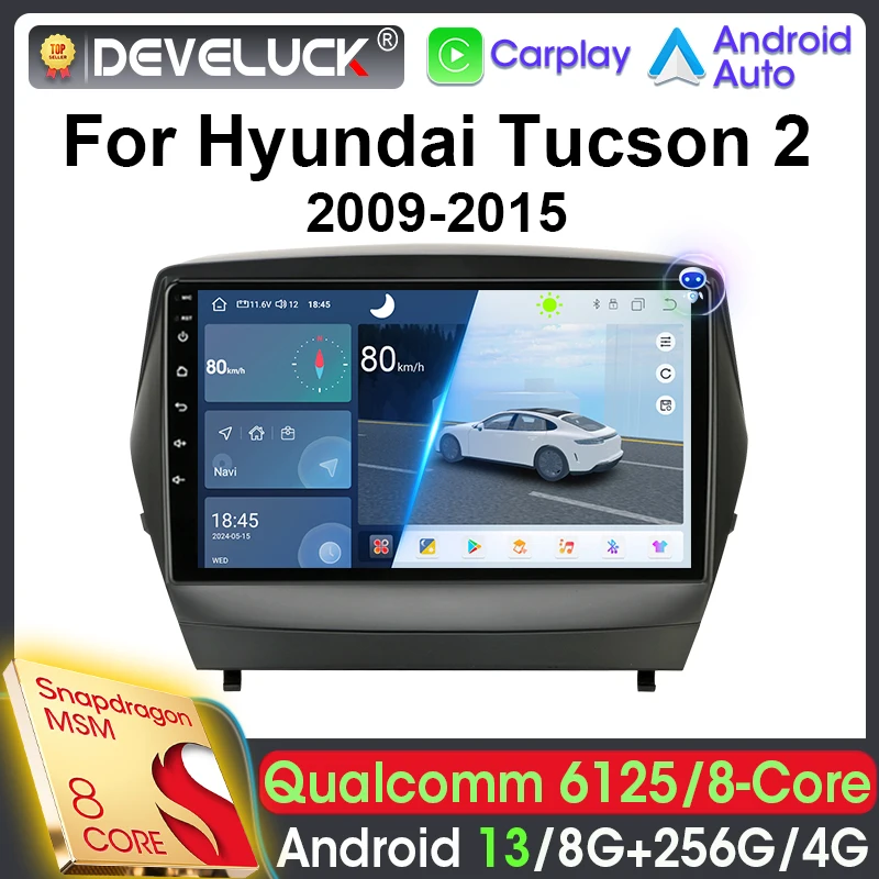 

2 Din Android 13 Car Radio Qualcomm SM6125 For Hyundai Tucson 2 LM IX35 2009 - 2015 Car Intelligent Systems Stereo Carplay Auto