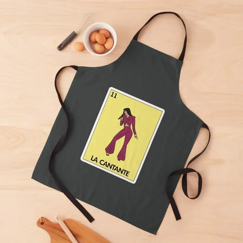 

La Cantante Lottery Gift Apron For Woman Chef Accessory Waterproof Kitchen For Women Manicurists Apron