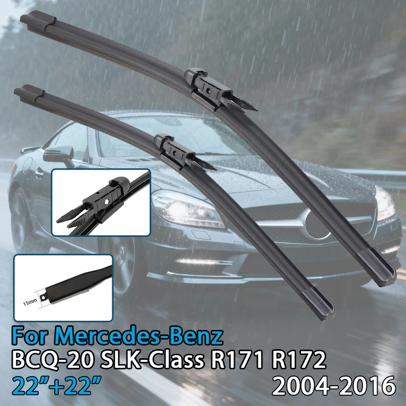 

Car Wiper Blade For Mercedes-Benz SLK-Class BCQ-20 1996-2016 Windshield Rubber Refill Front Window Wiper Auto Accessorie