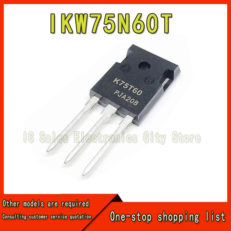 5 Stks/partij K75T60 IKW75N60T K75T60A 75N60 Om-247 75A 600V