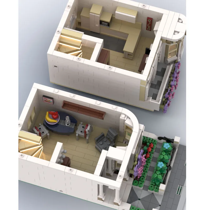 MOC-76402 bloco de construção de construção vilão vitoriano montagem criativa brinquedos aniversário natal meninos e presentes infantis