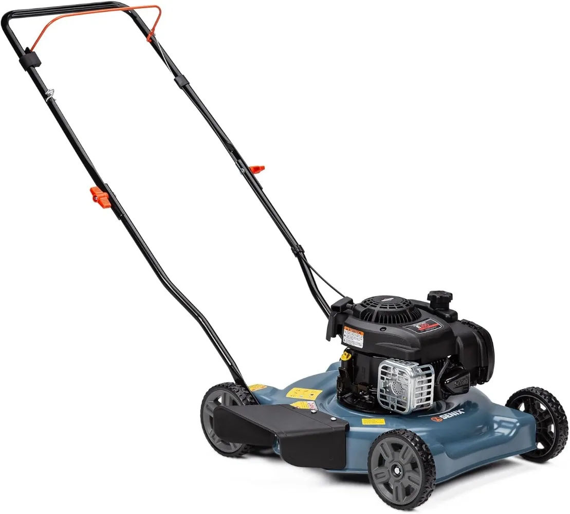 20-Inch Gas Lawn Mower with 125 Cc 4-Cycle Briggs & Stratton Engine, Side Discharge, 3-Position Manual Height Adjustment