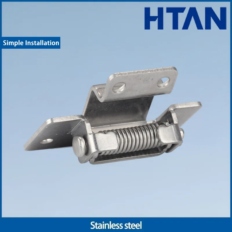 

90 Degree Rotating Spring Hinge 304 Stainless Steel Automatic Reset Hinge Industrial Electrical Cabinet Door Accessories