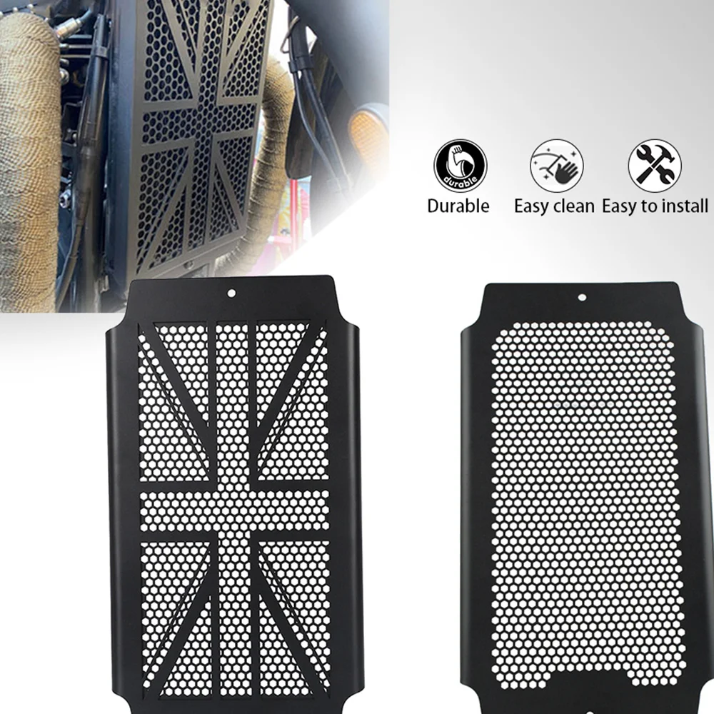 

Accessories For Bonneville T100 T120 Speed Twin Cup Scrambler Thruxton 1200 R/RS/TFC Radiator Grille Guard Protector Cover parts