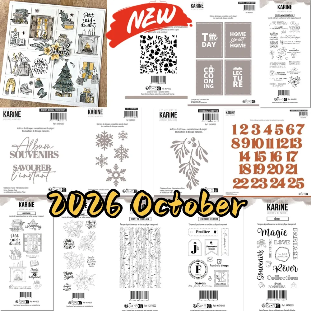 Warm cabin 2026 New Metal Cutting Dice And Stamps For Scrapbooking Stencil Embossing Mold DIY Paper Cards Craft Cutting