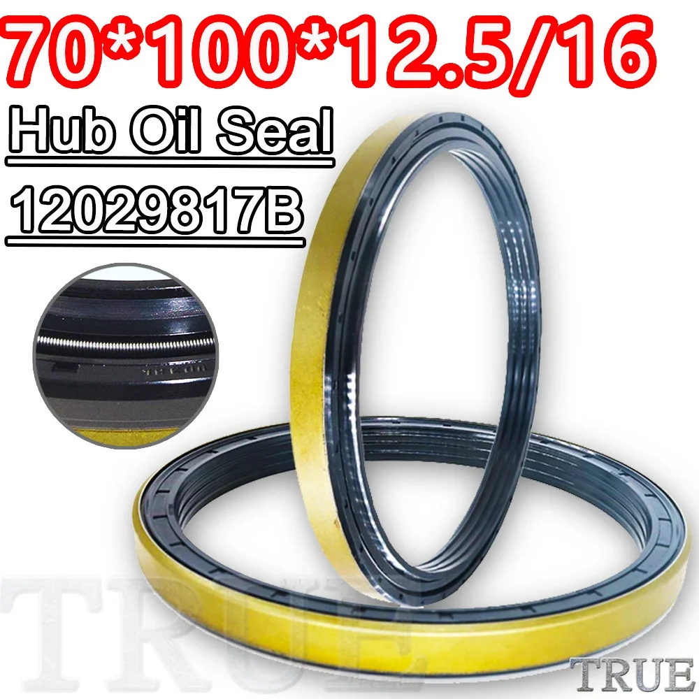 

Hub Oil Seal 70*100*12.5/16 For Tractor Cat Shaft Cassette Sealing Combined 70X100X12.5/16 ZGAQ-03209 12029817B 12029817 NOK