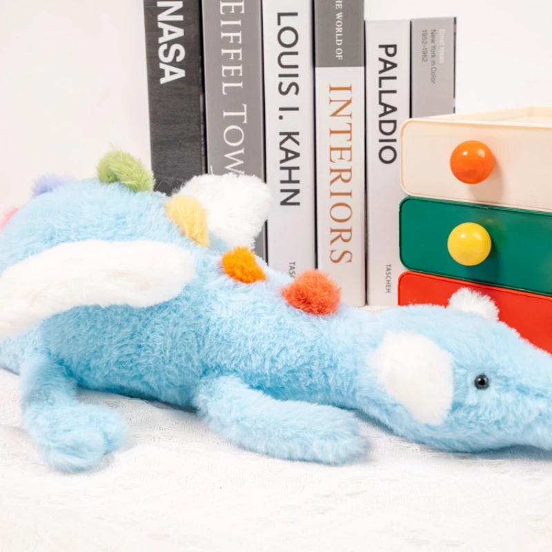 60-100 см очаровательные летающие драконы животные небесно-голубые куклы супер мягкая декоративная подушка мультфильм каваи подарки на день рождения и Рождество Декор