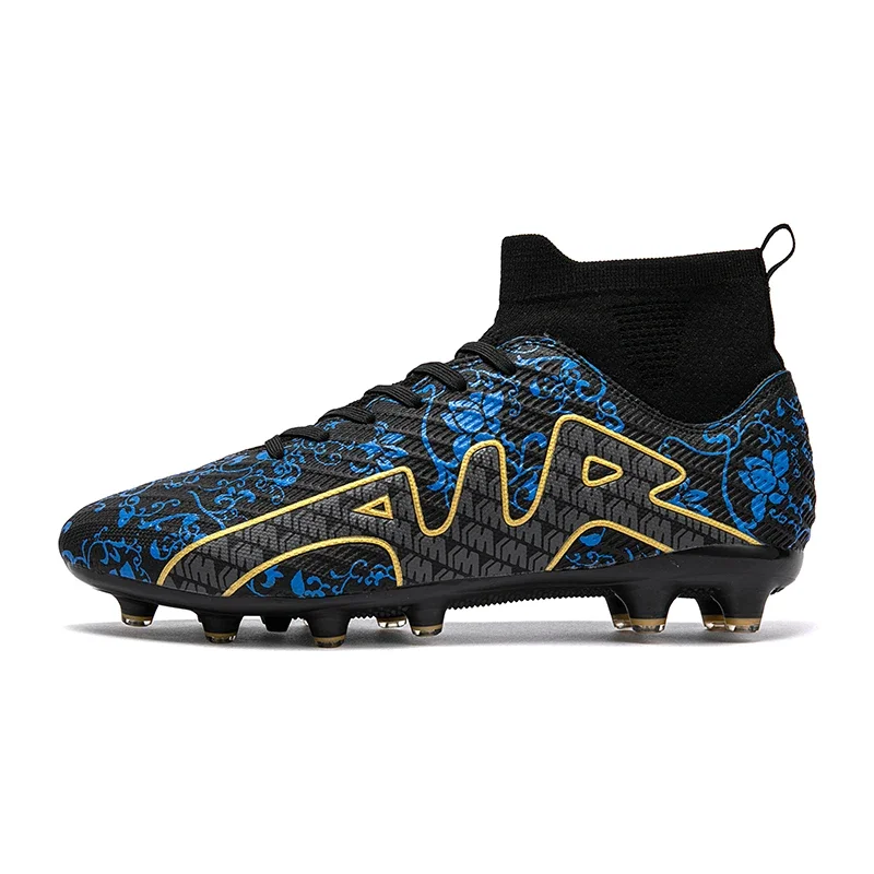 Men Football Boots High Top Soccer Shoes Professional Football Field Boots Ultralight Outdoor Cleats Training Ankle Sneakers New