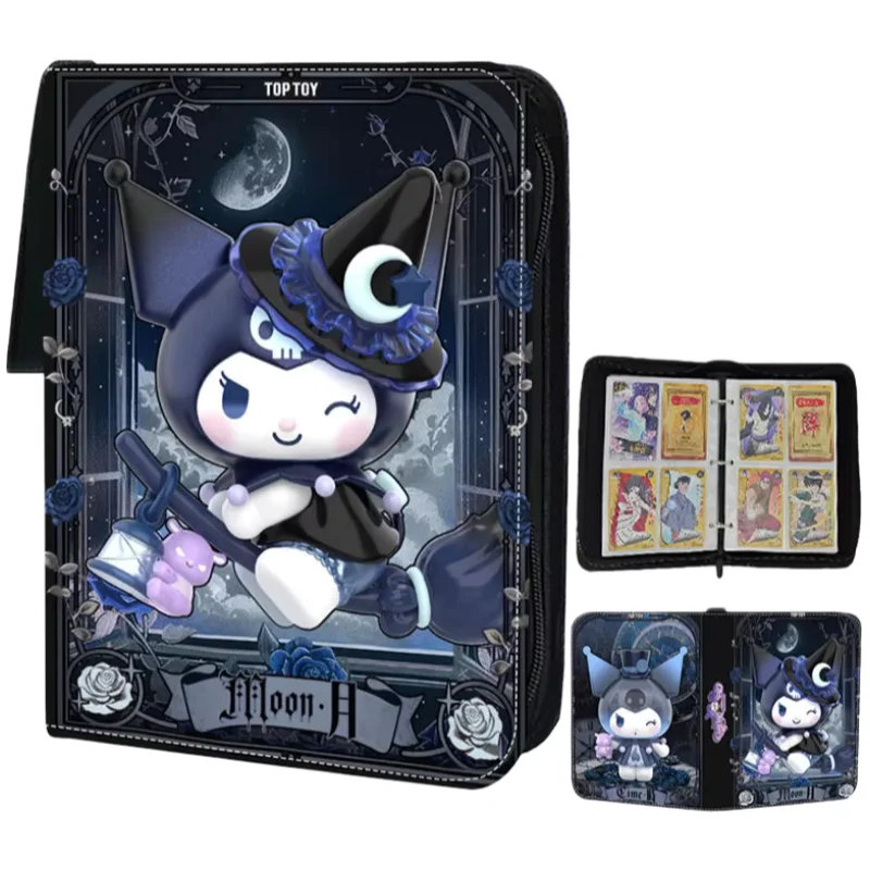 

Новый Kuromi 400 шт., переплет для карт, альбом, книга, коллекция игровых карт, хобби, держатель для визитных карточек на молнии, детская мода, Рождественский подарок