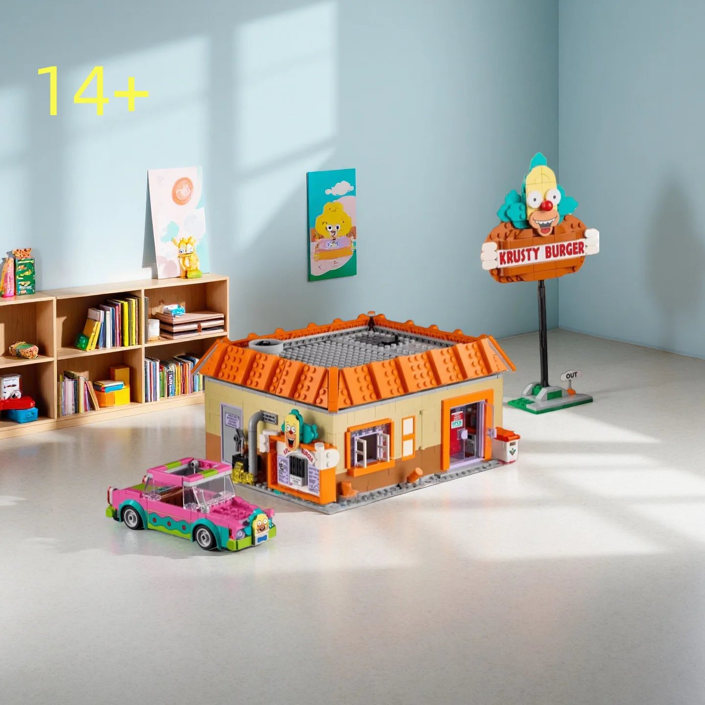 

Конструктор MOC City Street View: Ресторан-Бургерная, 1635 деталей, набор для сборки своими руками, развивающая игрушка для детей и взрослых, подарок на день рождения