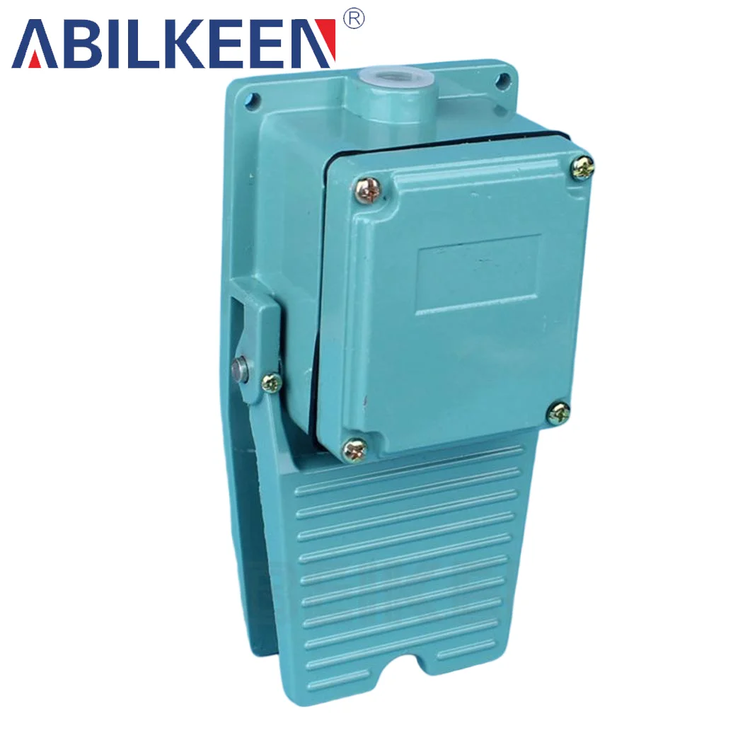 ABILKEEN TFS-402 Foot Pedal Switch IP44 - 3A 380V AC/220V DC Machine Tool Pedal with Aluminum Alloy Shell, Industrial Grade