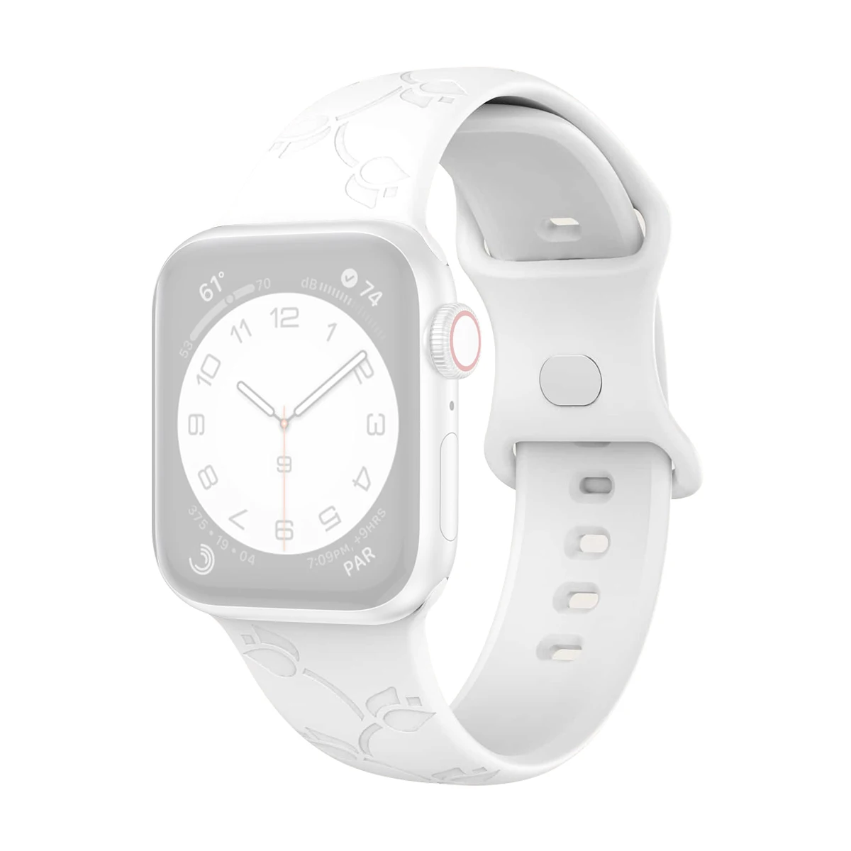 

Engraved Silicone Band for Apple Watch Series 10 46mm / Ultra 2 Ultra 49mm / Series 9 8 7 45mm / 6 5 4 SE (2023) SE (2022) SE 4