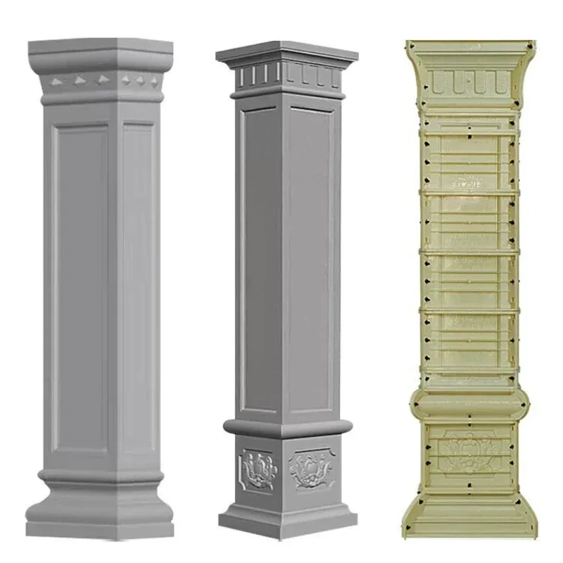Villa , cement , entrance hall, courtyard design, arctural template - Roman mold, square column