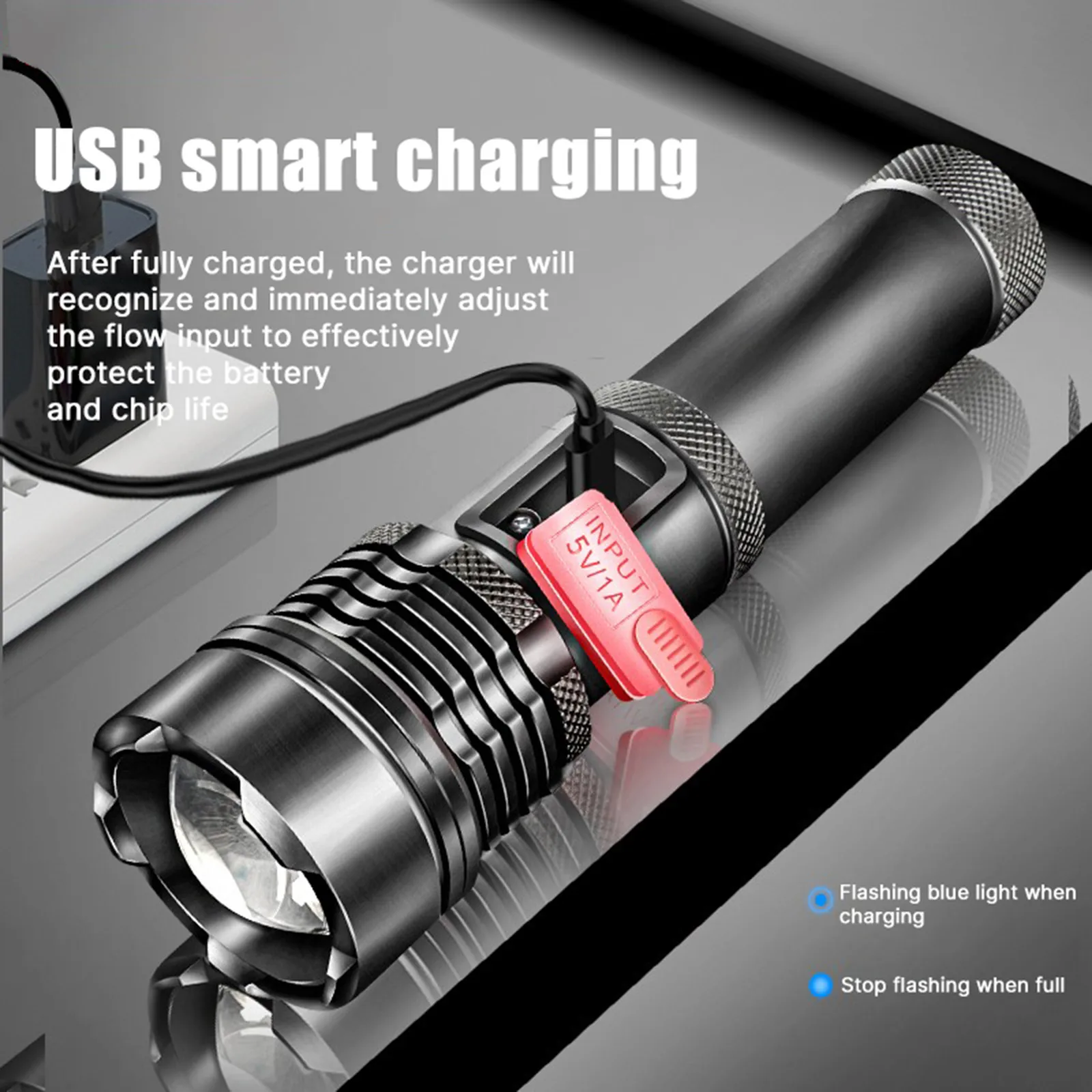 ZK30 Powerful XHP50 Powerful LED Flashlight Tactical Torch Built-in Battery USB Rechargeable Waterproof Lamp Ultra Bright Lante