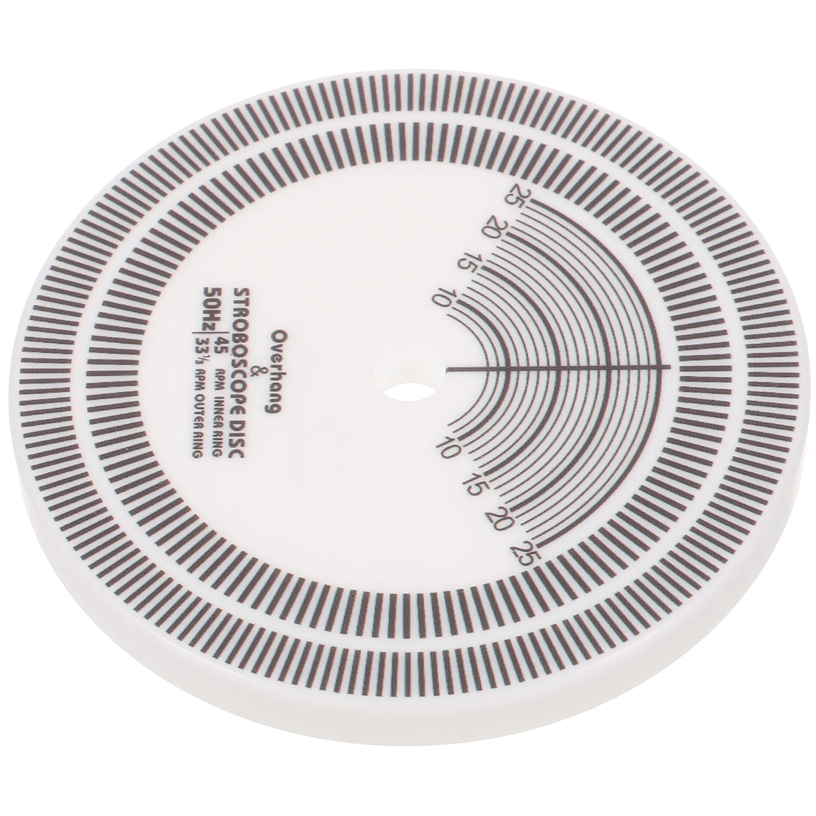 

Vinyl Record Player Speed Detection Disc Calibration Tool Phonograph Needle Distance Ruler White Accessories Stroboscope Disc