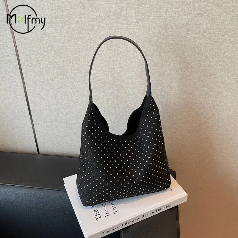 

Trendy Diamond Handbag Women's Large Capacity Tote Bag Shoulder Handbag Faionable Women's Bags Trend 2026 Sac À Main Luxe