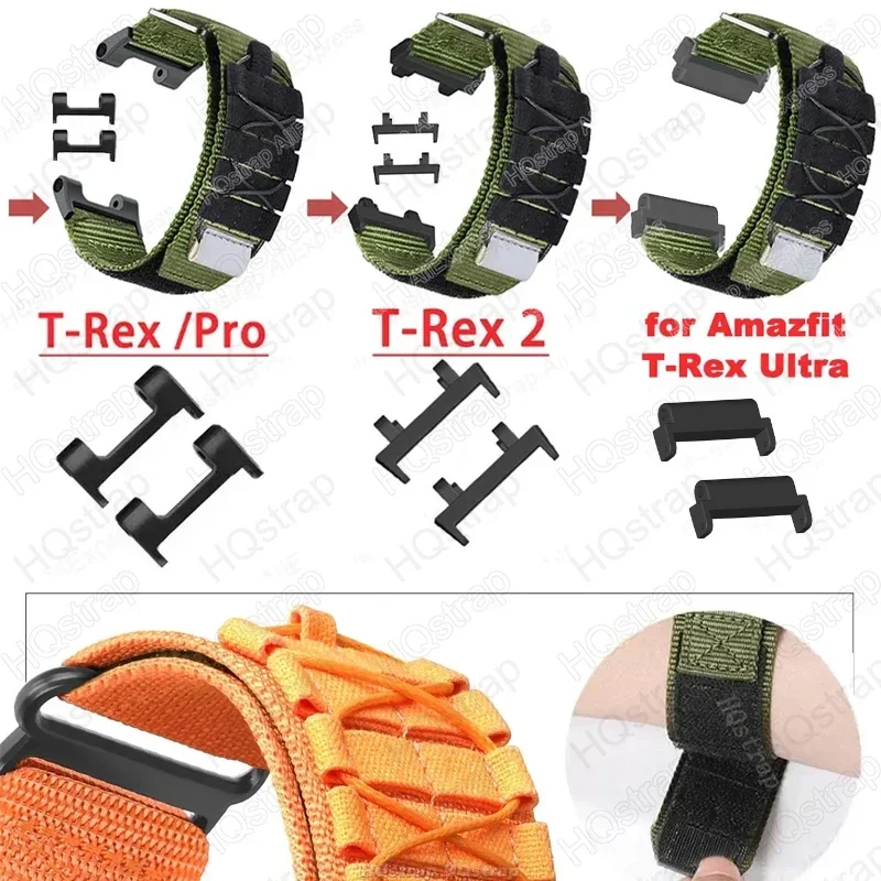 Colorful Nylon Strap for Huami Amazfit T-rex 2 Ultra Bracelet for Amazfit T-rex Pro Tyrannosaurus Bands Replacement Wristband