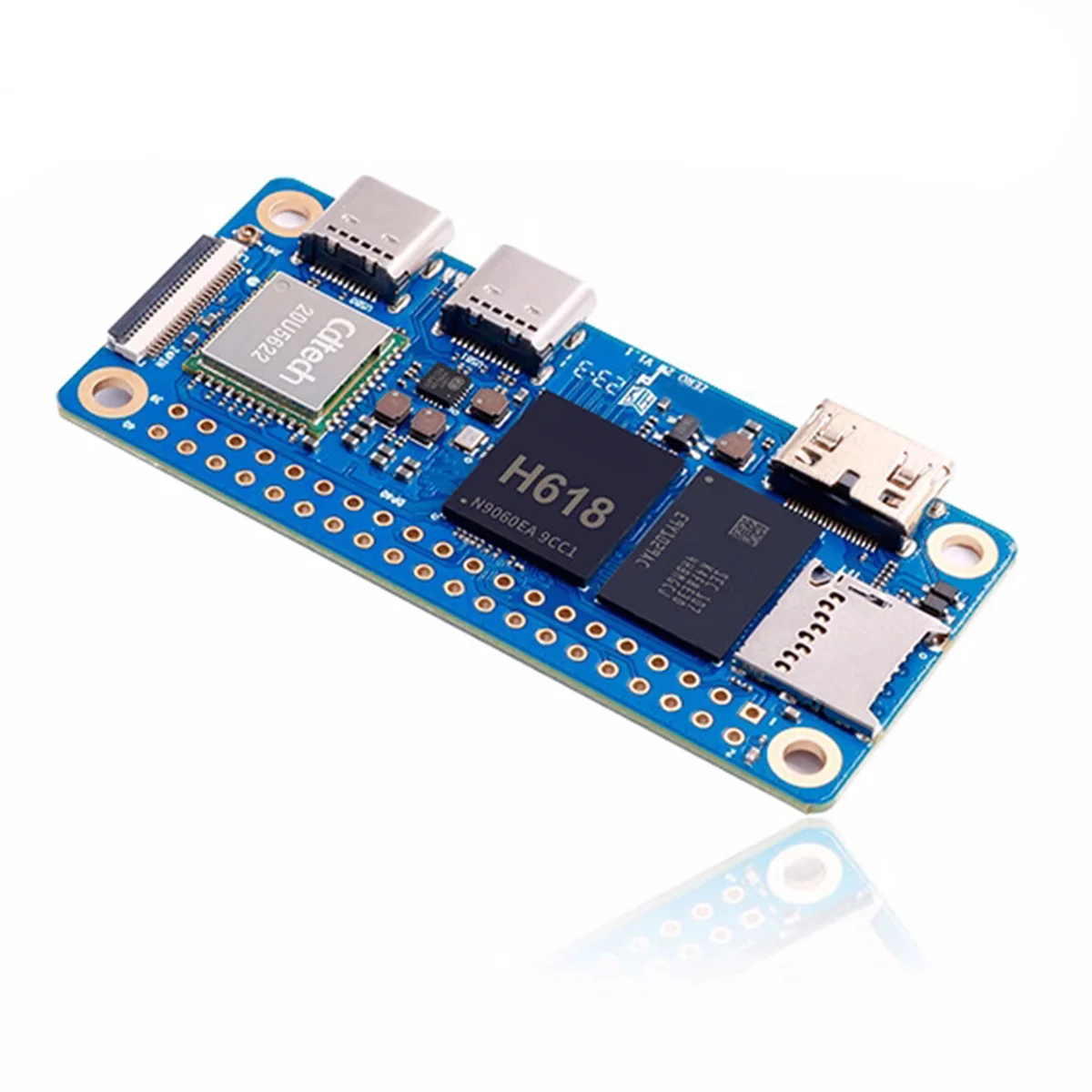 For Orange Pi Zero 2W Development Board 1G RAM+Heat Sink+Case DDR4 Mini PC H618 WiFi5 Bluetooth5.0 Support 4K 60FPS