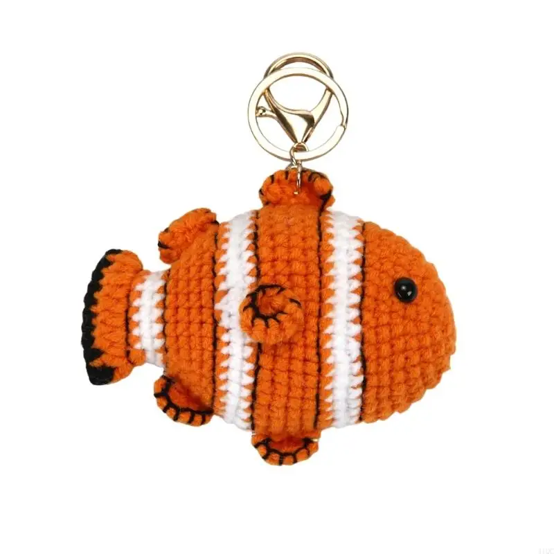 Artistic Handmade Ocean Theme Keychain With Sea Aniaml Accent User Friendly Bag Hanging Ornament Daily Decoration 