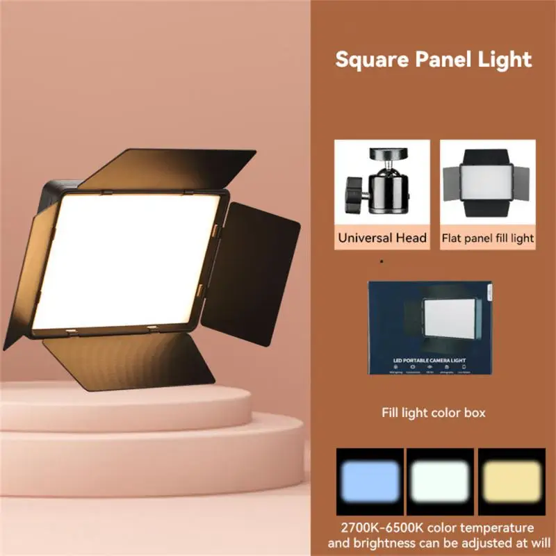 LED Photo Studio Light For Youbute Game Live Video Lighting Portable Recording Photography Panel Lamp With Tripod Battery