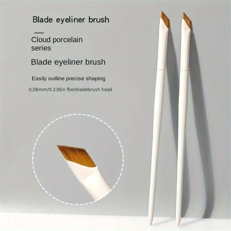 1/2PCS Makeup brush angle tip eyeliner brush flat angle eyebrow brush details eye area makeup brush