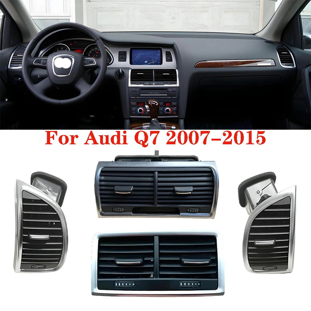 

OEM 90%-95% Air Conditioner Vent A/C For Audi Q7 4L 2007-2015 Front Rear Panel Dash Louver Air Conditioner Vent A/C Outlet