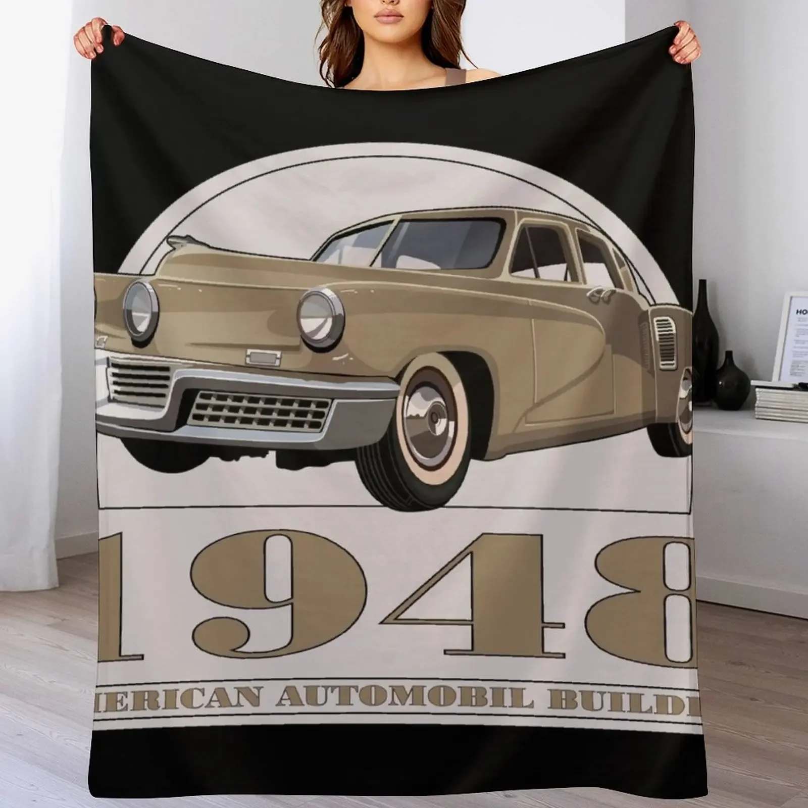 1948 Tucker Throw Blanket Fuzzy Plush Throw Blanket for Sofa Chair