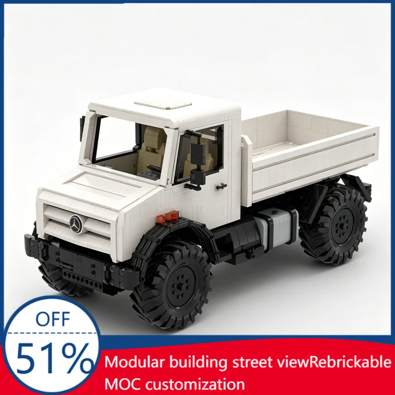 

NEW 3136 Pcs 1:10 Unimog 4x4 Custom Building Blocks Off-Road Truck Model Educational Assembly Toy For Collectors Halloween Gift