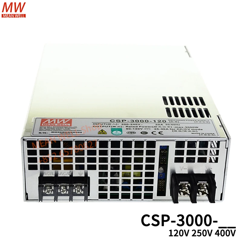 الأصلي يعني جيدا تحويل التيار الكهربائي CSP-3000-120/250/400 فولت 3000 واط الجهد العالي الناتج عالية إمدادات الطاقة RSP