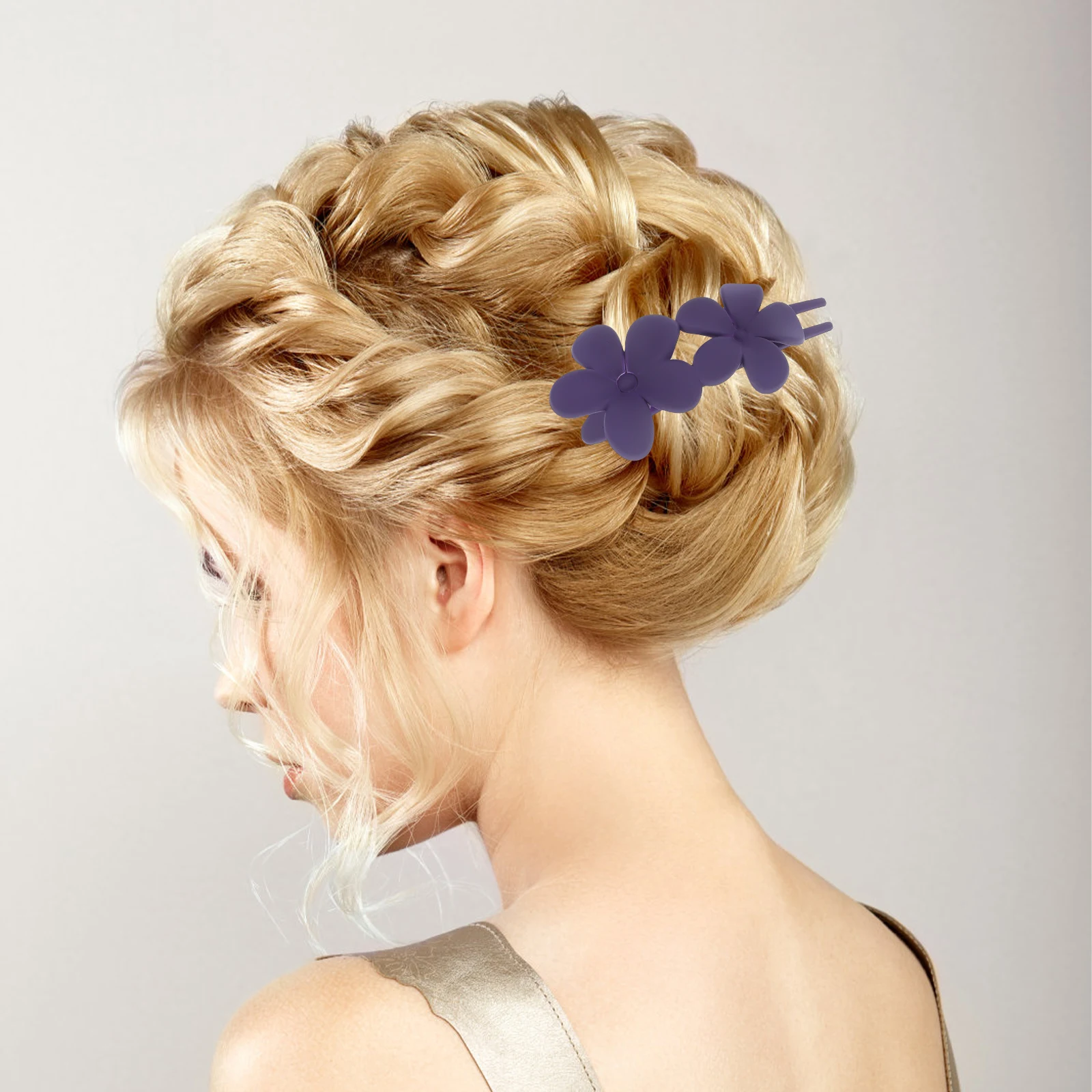 

4 Pcs Decorative Flower Clip Headdress Hair Claws for Women Accessories