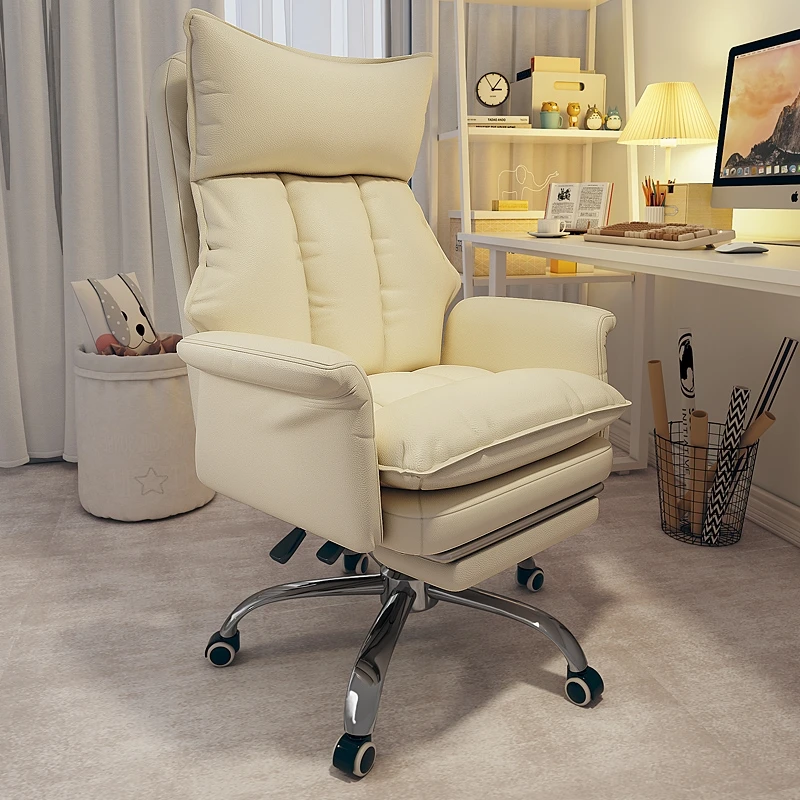 Lazy Soft Office Chair Conference Student Cheap Reading Throne Recliner Designer Office Chair Rolling Stoel Home Furniture