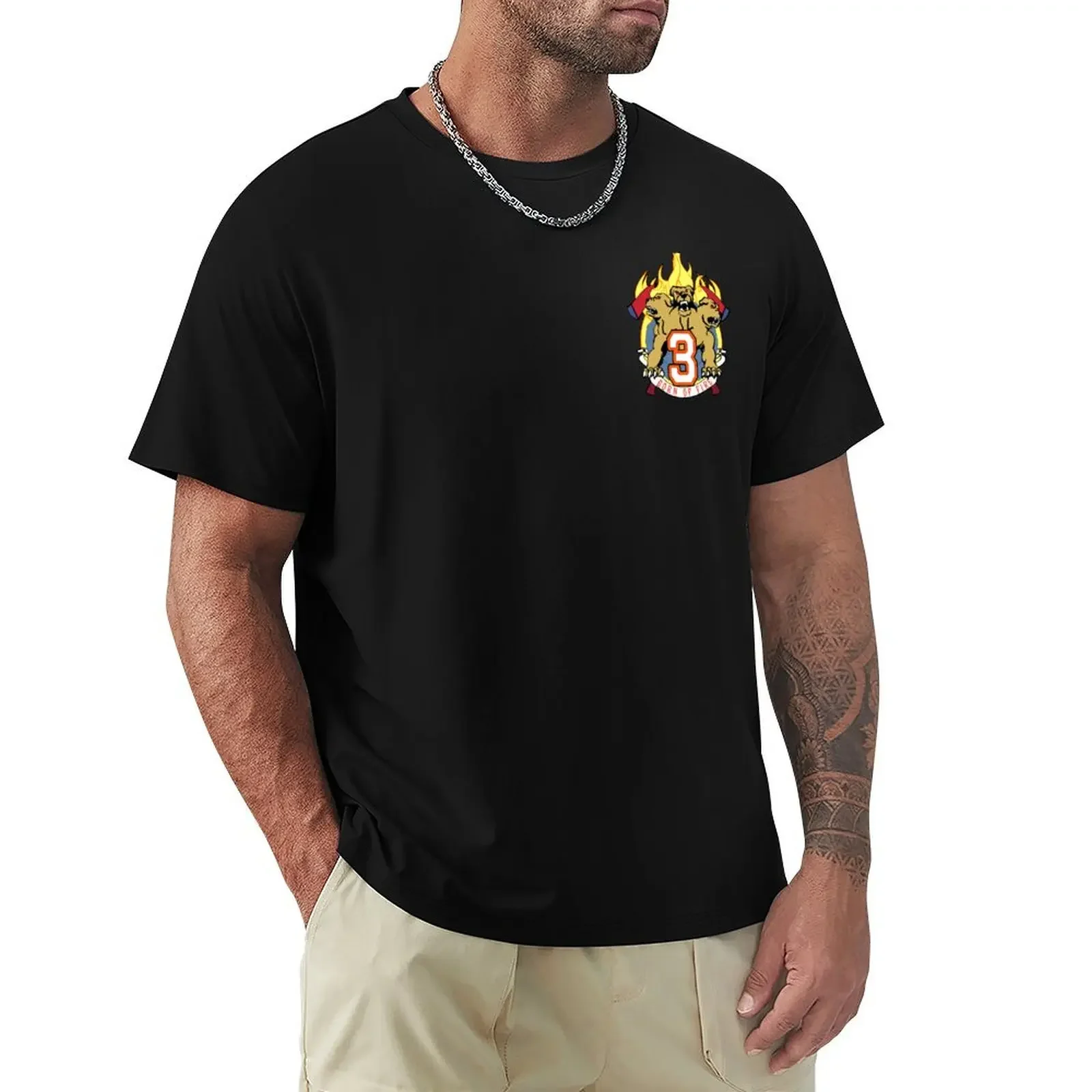 

CHICAGO FIRE - SQUAD 3 - LOGO T-Shirt oversized t shirt boys animal print plus size tops mens designer t shirt